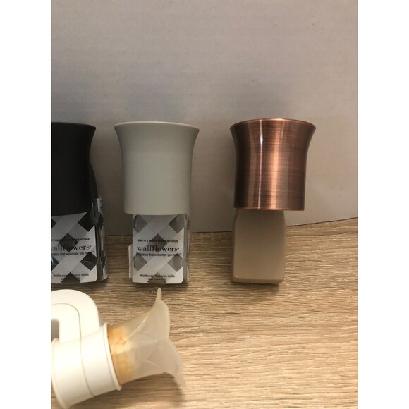 Bath & Body Works Wallflowers Lot of 6 Fragrance Plug in Black Bronze Grey Taupe - Picture 4 of 9